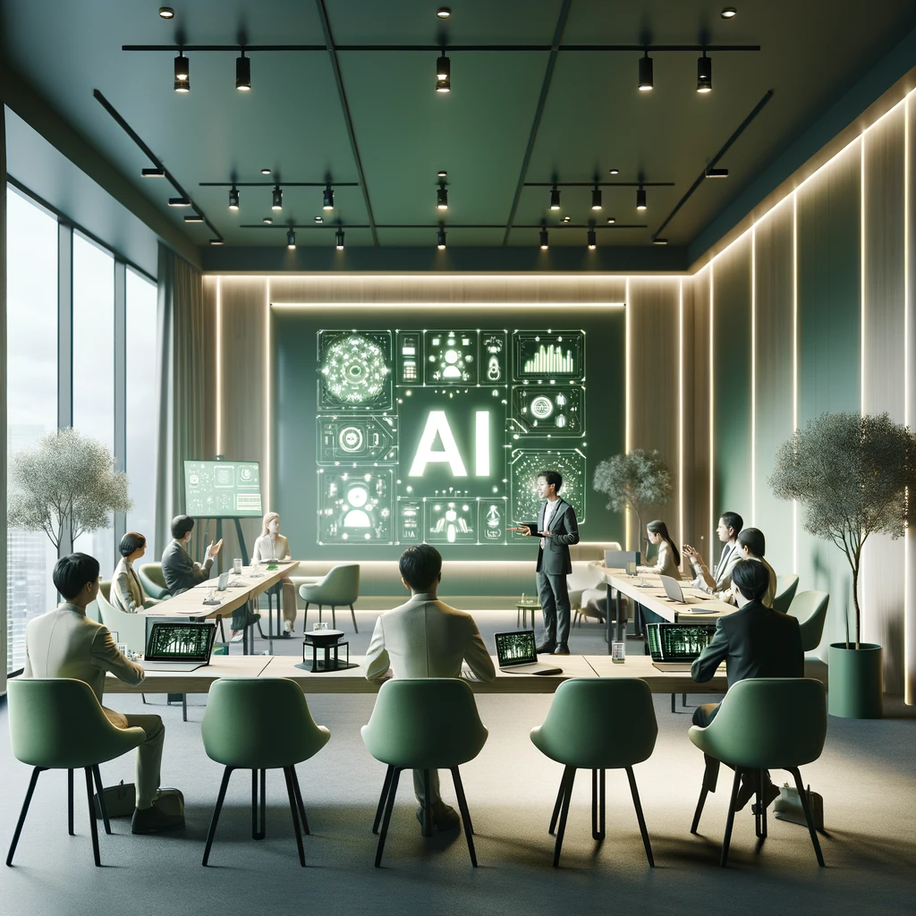 ai-office-lecture-green