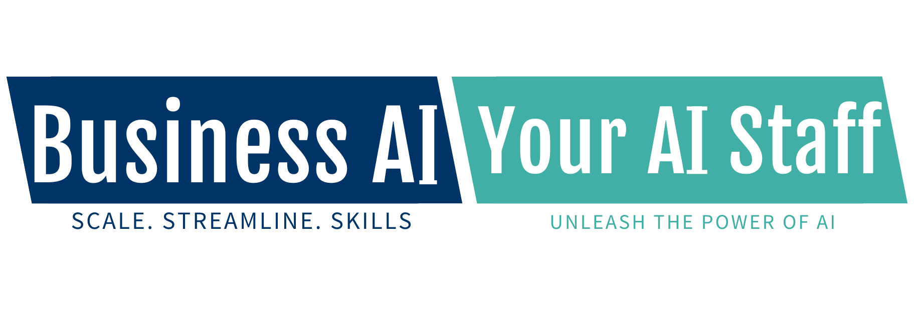 Business AI + Your AI Staff Logo 1823 x 623 Transparent